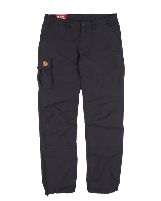 FJALLRAVEN Pants Black Outdoor Cargo Womens Karla Mountain Trouser Size 36