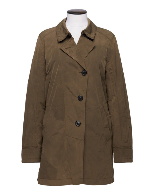 BONGER Coat Green Olive Womens Military Blazer Size 40 EU / 10 US