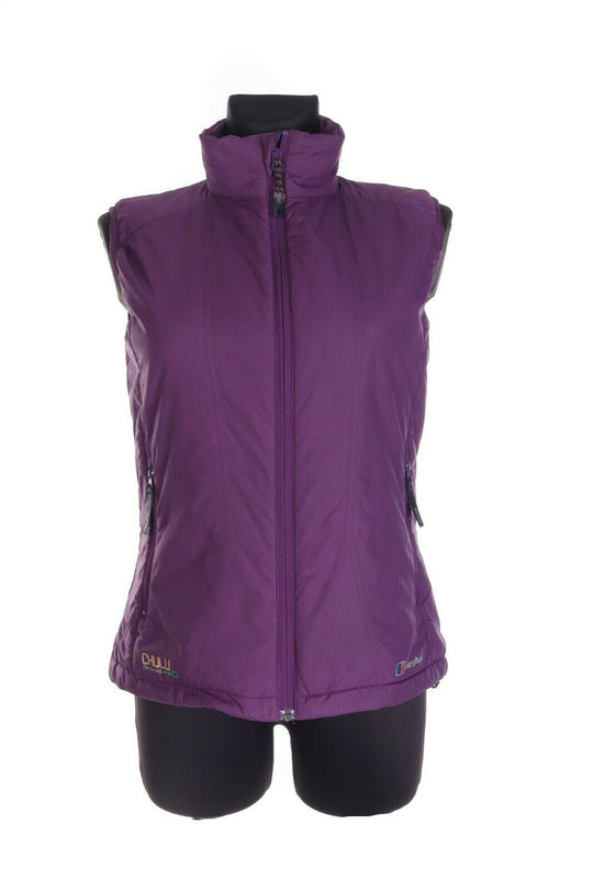Women's BERGHAUS CHULU PRIMALOFT Purple Nylon Outdoor Waistcoat Size 10