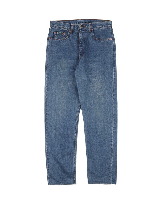 Vintage LEVIS 615 Jeans Blue Denim Cotton Mens Straight Leg Big E Size W34 L34