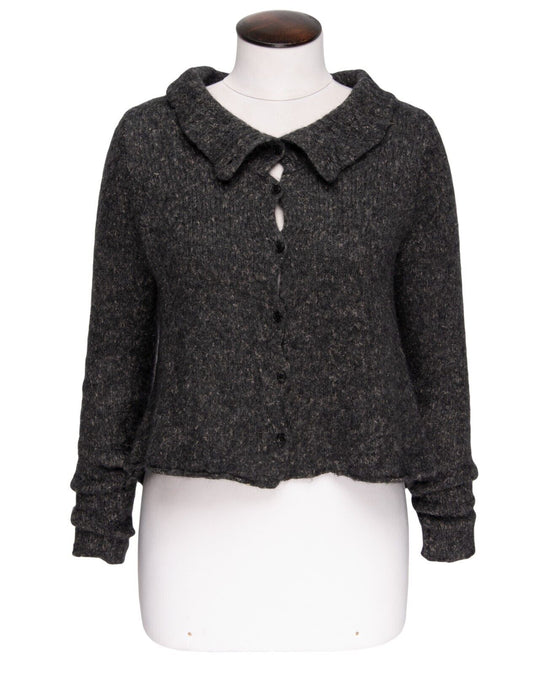 RUNDHOLZ Black Label Button Cardigan Grey Wool Alpaca Womens Size M