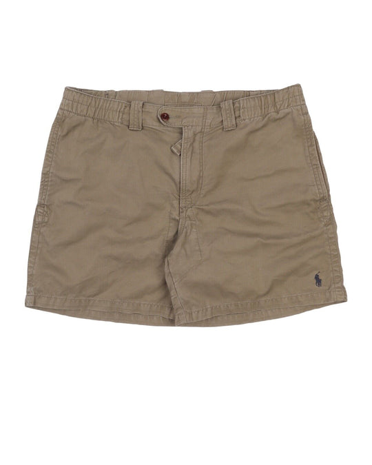 Men's Vintage Polo RALPH LAUREN Olive Green Chino Summer Shorts Size M