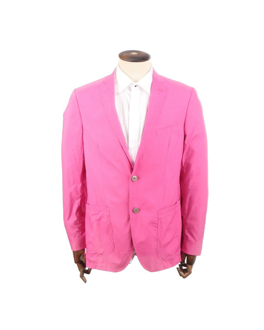 ETRO Blazer Pink Cotton Men's Jacket Size 50 IT2
