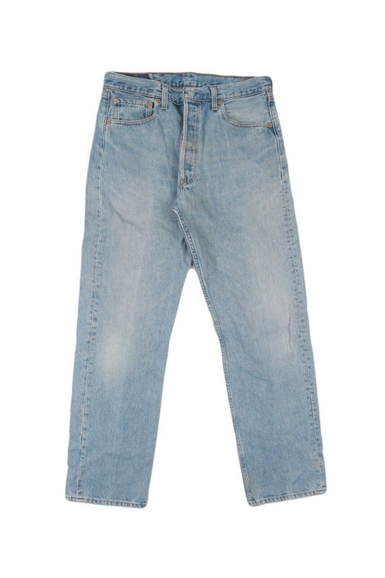 Men'S Vintage LEVI`S 501 Made in USA Blue Denim Pants Jeans Size W 34 L 32