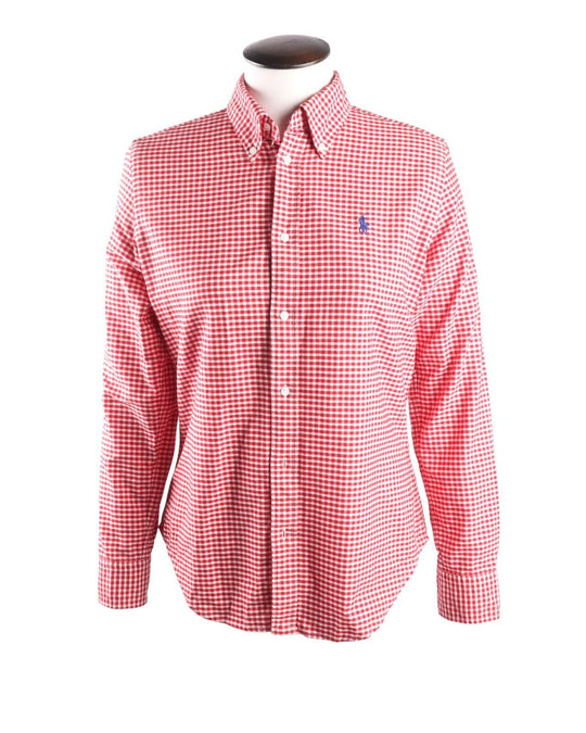 RALPH LAUREN SPORT Red Check Cotton Shirt Size 8