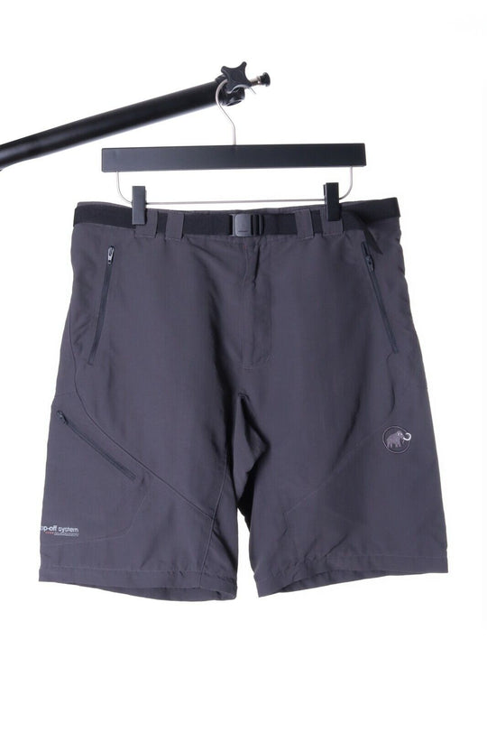 Women's MAMMUT MOUNTAIN Grey Nylon Belted Outdoor Shorts Size 24