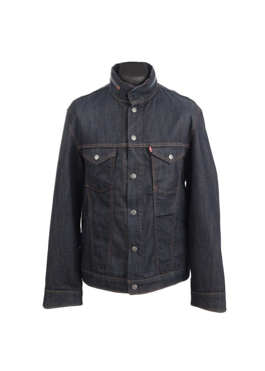 LEVI'S Commuter Jacket Navy Blue Denim Cycling Men's Size L