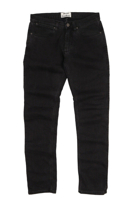 Men's ACNE STUDIOS Max Used Cash Black Denim Jeans Size W 29 L 32