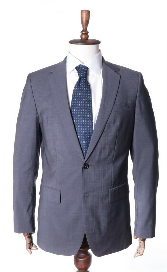 Men's BALDESSARINI Grey 100% Wool Suit Jacket Size 98