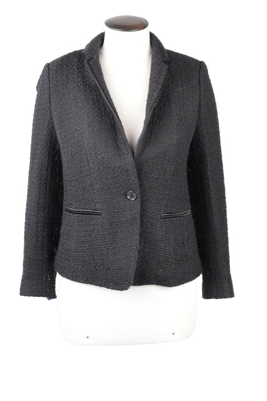 Women's ARMANI EXCHANGE Black Knit Blazer Jacket Size s