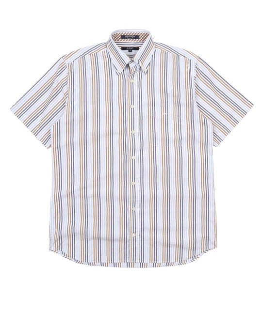 Men's GANT Striped Cotton Pinpoint Oxford Shirt Size M