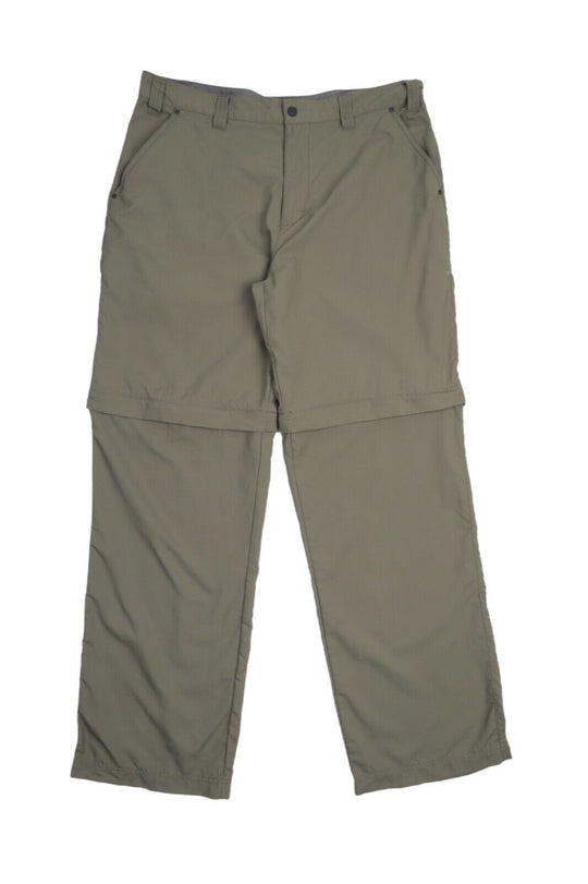 Men's BERGHAUS Olive Outdoor Zip Off Shorts Convertible Pants Size 36