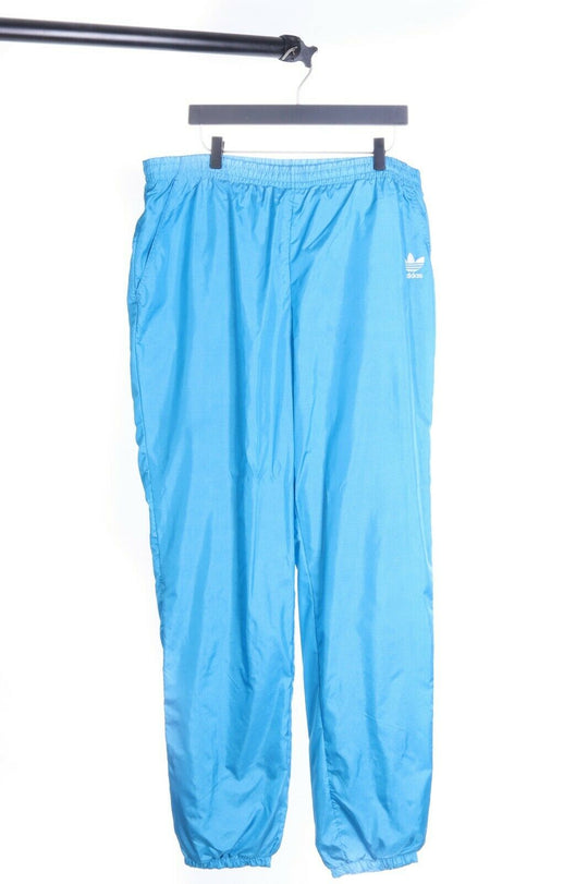Men's ADIDAS Vintage 90's Blue Nylon Track Pants Size 10