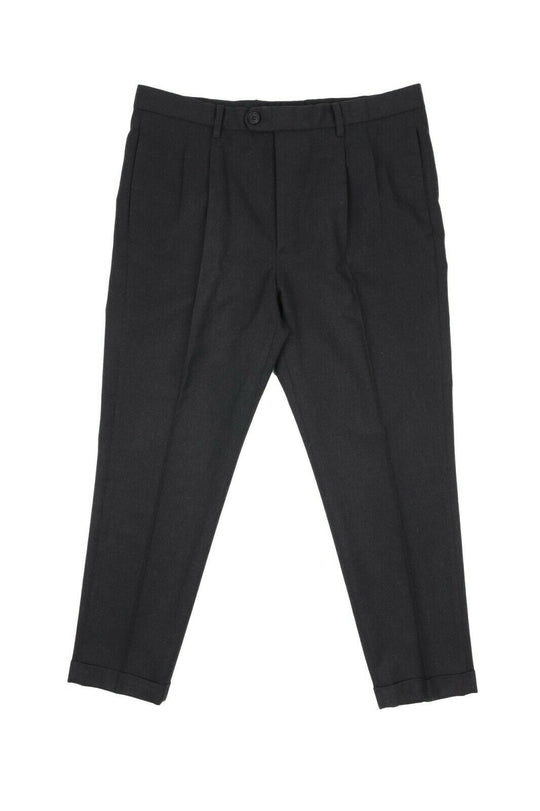 Men's ALLSAINTS Charcoal Grey Wool Blend Cuffed Dress Pants Size 32