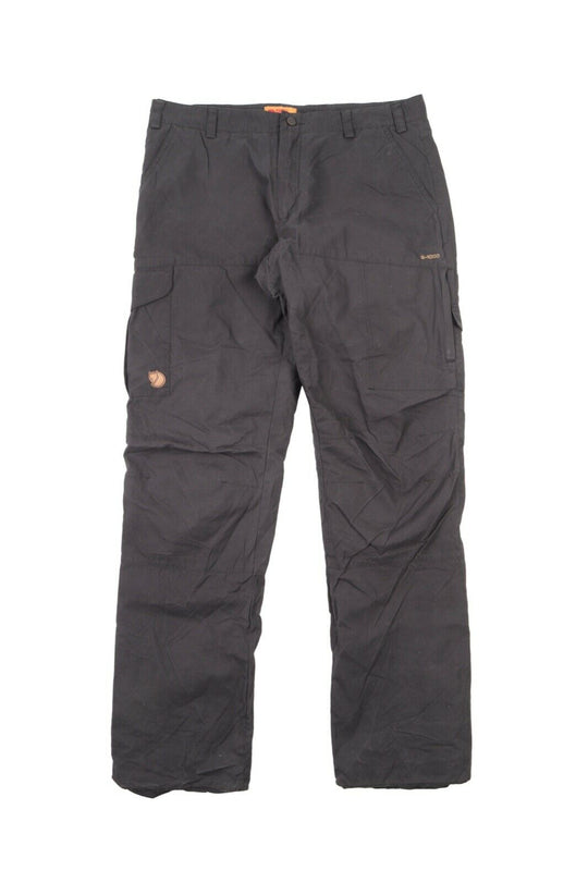Men's FJALLRAVEN G1000 Grey Waxed Insulated Warm Outdoor Karl Pants Size 54 / 38