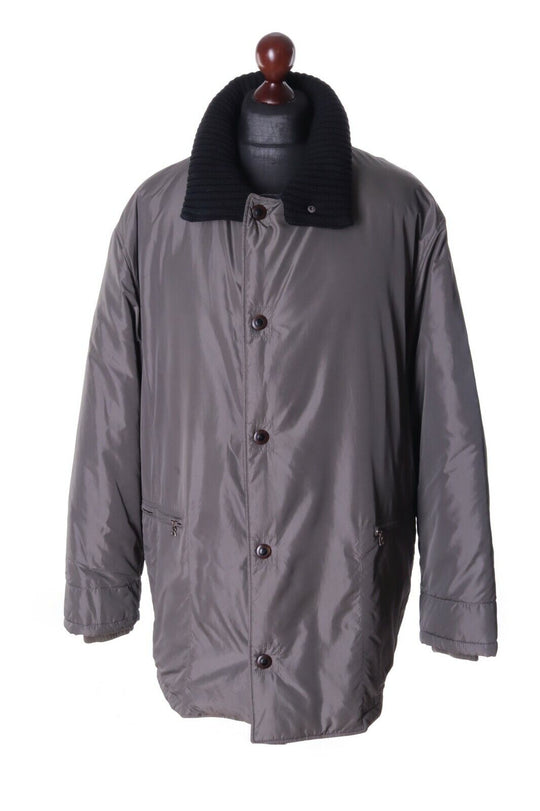 Men's MICHAEL BOGNER Olive Elongated Down Jacket Size 52