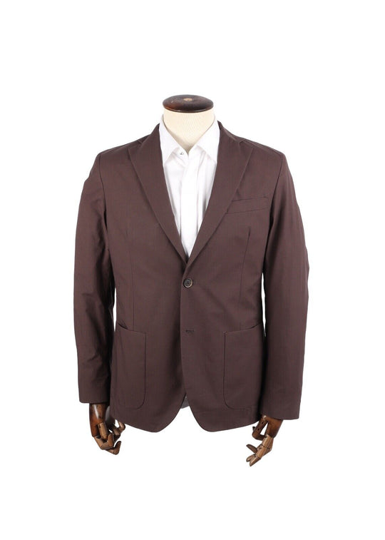 MSGM Sport Coat Dark Purple Lightweight Cotton Blazer Men's Size 48 IT / 38 UK