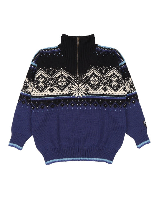 DALE OF NORWAY Pullover Black Fair Isle Wool Men's Knit Sweater Size XS