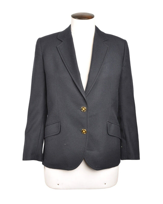 Vintage CELINE Club Blazer Navy Blue Women's Sport Coat Size 38