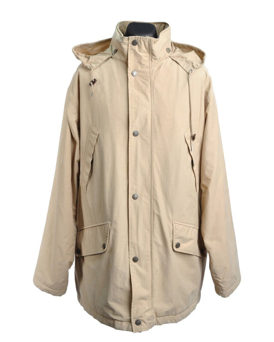 RALPH LAUREN Parka Beige Hooded Full Zip Men's Jacket Size 2XL