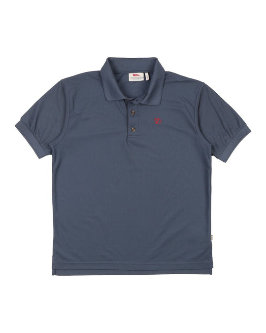 FJALLRAVEN Polo Shirt Blue Short Sleeve Mens Top Medium