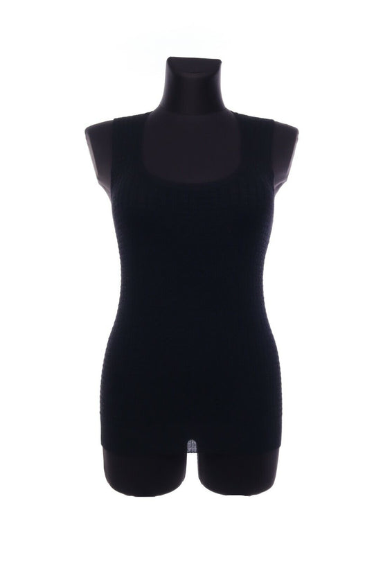 MISSONI Black Crochet Tank Top Size S