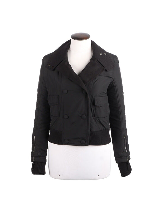 DOLCE GABBANA Bomber Black Women's Jacket  Size 40 IT