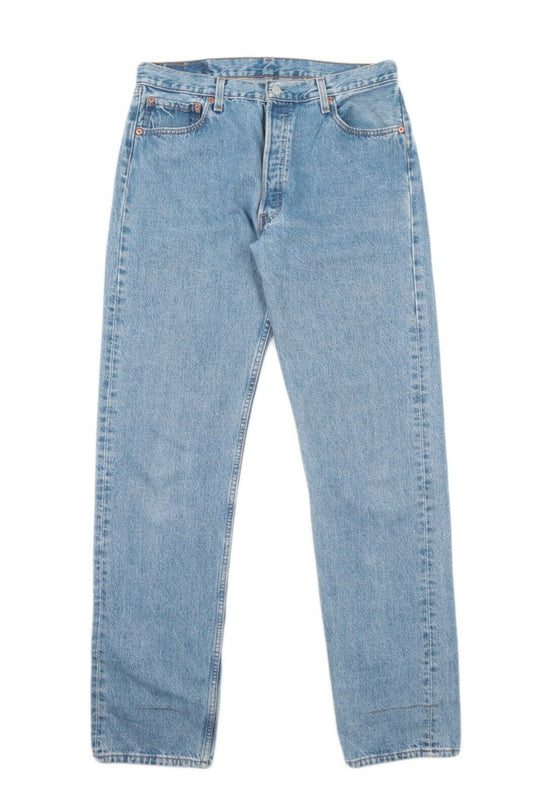 Men'S Vintage LEVI`S 501 Made In USA Blue Denim Pants Jeans Size W 36 L 36