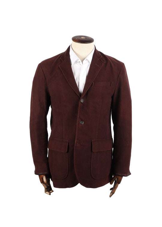 Polo RALPH LAUREN Sport Coat Brown Flannel Cotton Blazer Men's Size M