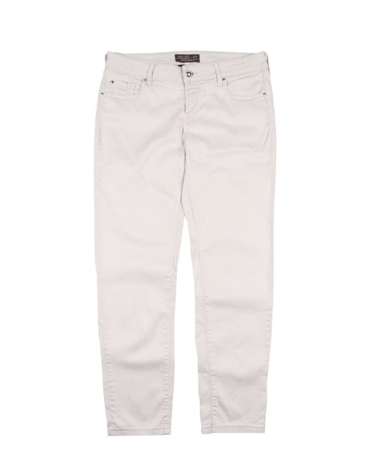 JACOB COHEN Pants Beige Cotton Women's 5 Pocket Trousers Size 32