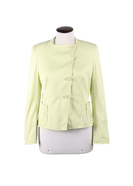 AKRIS Blazer Light Green Cotton Women's Jacket Size 38 IT