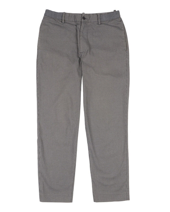 UNIQLO Chino Pants Black Houndstooths Mens Straight Leg Trousers Size M