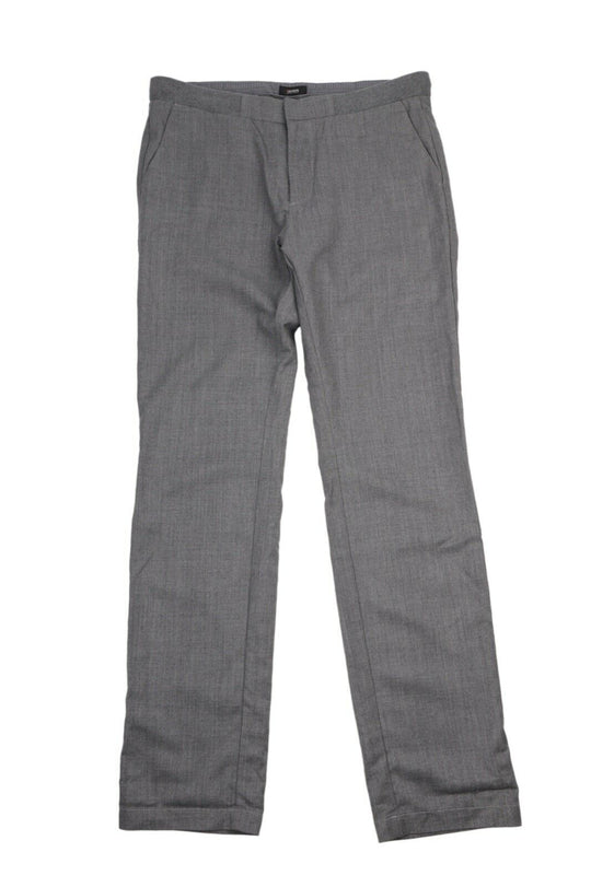 Men's HUGO BOSS Grey Wool Drawstring Relaxed Pants Trousers Size ~ 50 IT / 34
