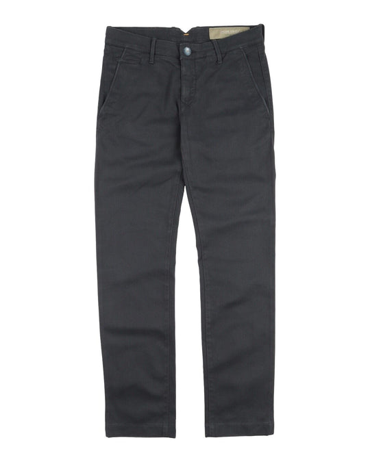 JACOB COHEN Pants Navy Blue Faded Cotton Women's Chino Size 29
