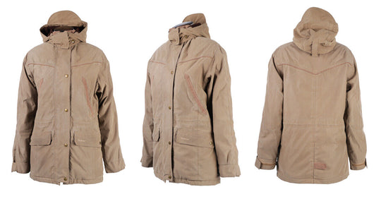 Women's BARBOUR L1051 Tan Beige Ladies Fulbourn Jacket Size UK 10 US 6