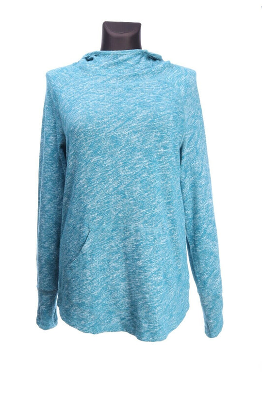 MARMOT Blue Turquoise Kangaroo Pocket Hooded Jumper Hoodie Size L