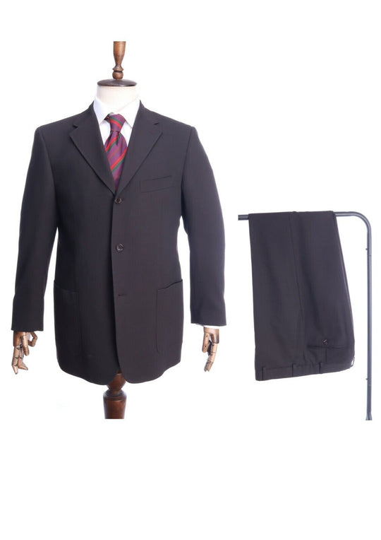 PULL PAL ZILERI Italy Brown Wool Blend 2 Piece Suit Size 52