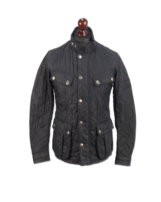 BARBOUR International Ariel Quilt Jacket Full Zip Black Men's Size S