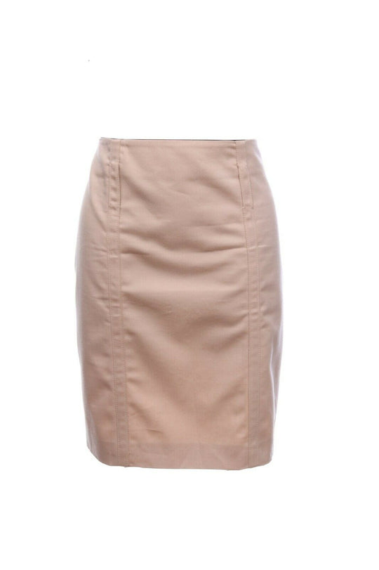 PRADA Italy Beige Cotton Straight & Pencil Short Skirt Size 44