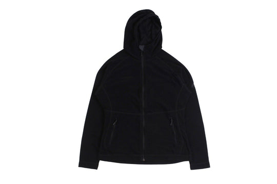 Women's MAMMUT Black Tecnopile Fleece Full Zip Hoodie Size M