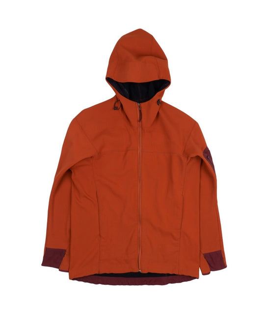 ARCTERYX Jacket Orange Hooded SoftShell Mens Fleece Size L
