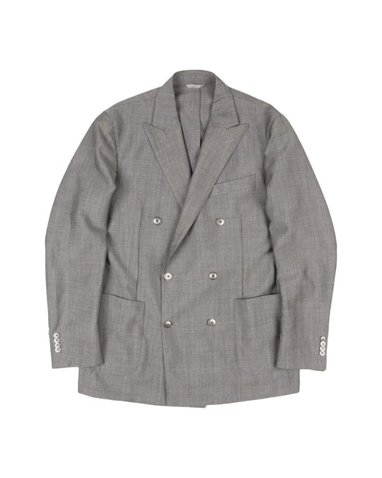 LUIGI BIANCHI MANTOVA Sport Coat Double Breasted Mens Blazer Size 52 IT