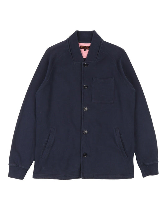 BARBOUR Jacket Navy Blue Cotton Men's Bomber Size M