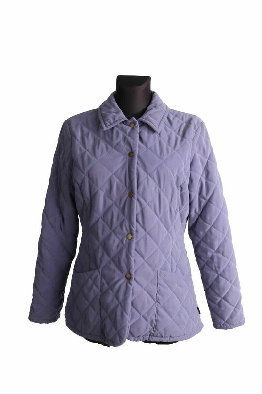 Women's BARBOUR Purple Microfibre Short Quilted Jacket uk 10 us 6