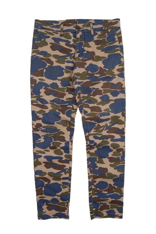 Men's CARHARTT Multicolor Camo Cotton Work Chino Sid Pants Size 31 x 32