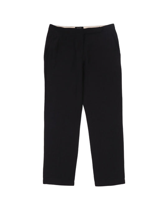 ISABEL MARANT Pants Black Wool Linen Womens Trousers Size 40