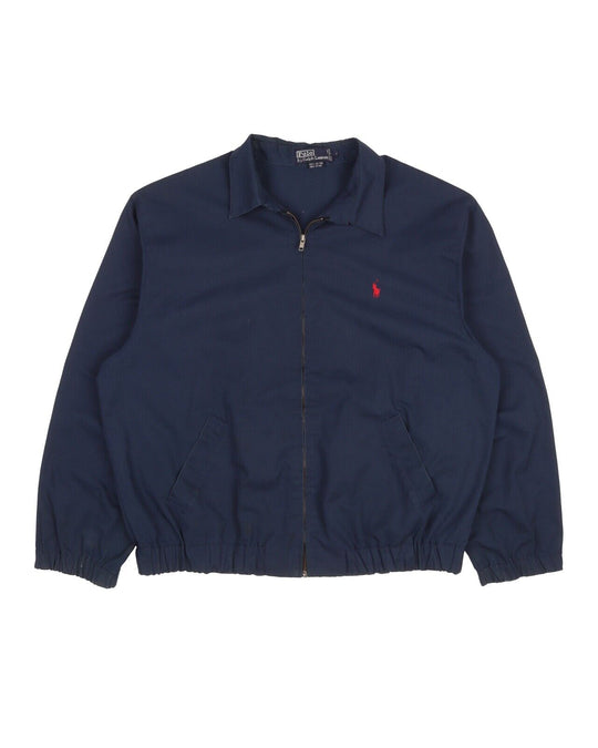Men's Vintage POLO RALPH LAUREN Navy Blue Cotton Blouson Jacket Size L