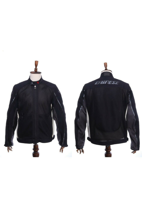 DAINESE Black Mesh Biker Motorcycle Racing Jacket Size 60