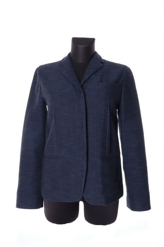 Women's SOFIE D'HOORE Navy Cotton Jacket Blazer Size 36