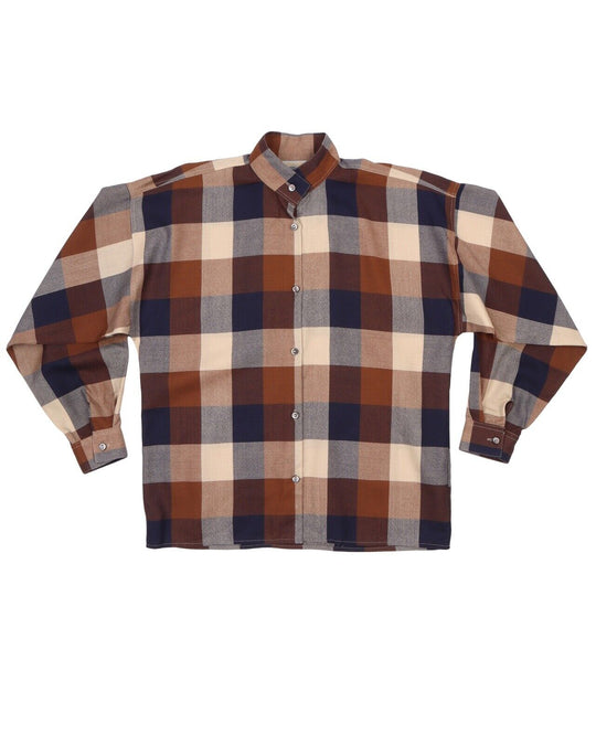 Women's AQUASCUTUM Brown House Check Cotton Shirt Size 34" / 86 cm / M